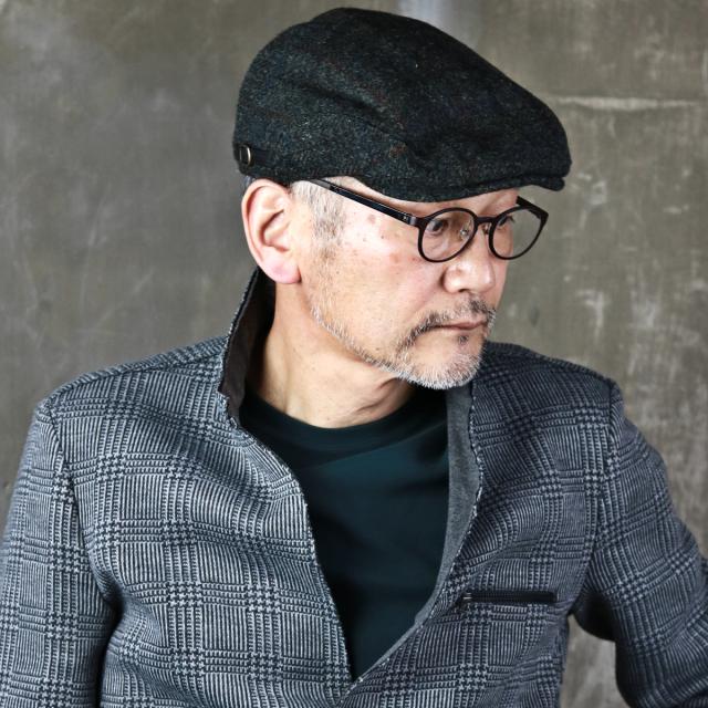 ハンチング 帽子 メンズ カシュケット ハリスツイード ハンチング帽 秋冬 ウール インポート_8