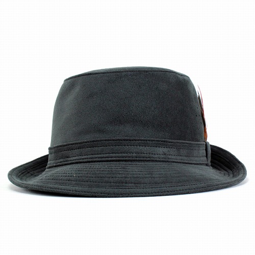 帽子 ハット 帽子 メンズ ボルサリーノ アルペンハット スエード調人工皮革 収納可 グレー 帽子 ハット 帽子 メンズ ボルサリーノ アルペンハット スエード調人工