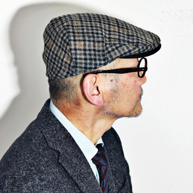 クリスティーズロンドン CHRISTYS' LONDON 帽子 ハンチング クラシック ツイード ウール Brighton Driver ガンクラブチェック グレー_8