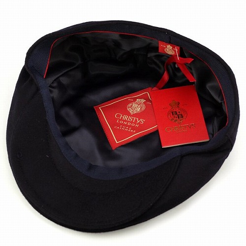 ハンチング カシミヤ メンズ 帽子 CHRISTYS' LONDON クリスティーズロンドン 高級 上質 Balmoral 紺 ネイビー_5