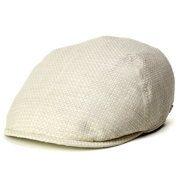 ハンチング ivycap ダックス 帽子 ファッション 小物 ギンガムチェック 織り模様 daks オフホワイト_1