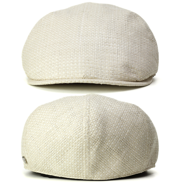 ハンチング ivycap ダックス 帽子 ファッション 小物 ギンガムチェック 織り模様 daks オフホワイト_3