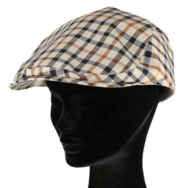 帽子 ハンチング帽 メンズ ダックス daks チェック 総柄 コットン