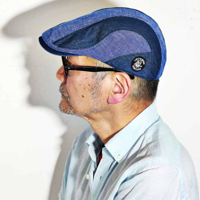 シナコバ ハンチング 帽子 春夏 メンズ デニム sinacova ファッション 綿 麻 紺 ネイビー_8