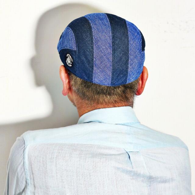 シナコバ ハンチング 帽子 春夏 メンズ デニム sinacova ファッション 綿 麻 紺 ネイビー_9
