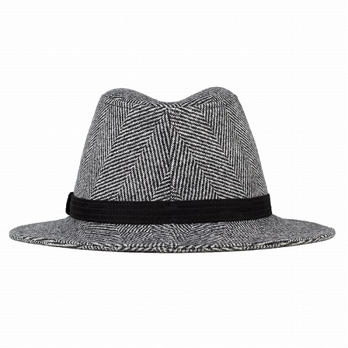 帽子 ハット メンズ ヘリンボーン ワイドブリム 中折れハット カシュケット レザーベルト 秋冬 ノームコア Kaszkiet グレーの通販はau Pay マーケット Elehelm帽子専門店