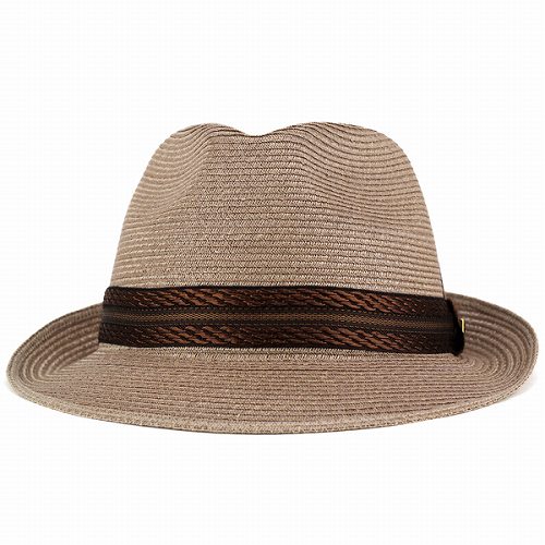 帽子 メンズ 中折れハット KNOX ノックス リネンブレード 帽子 レディース 麦わら 系 光沢 帽子 夏 ブラウン 帽子 メンズ 中折れハット KNOX ノックス リネンブレード 帽子
