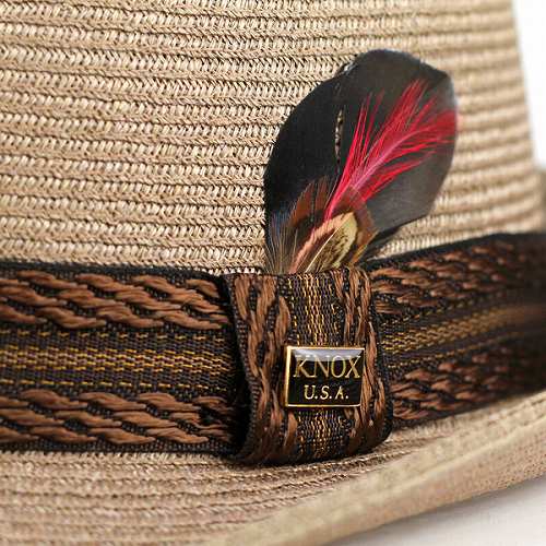 帽子 メンズ 中折れハット KNOX ノックス リネンブレード 帽子