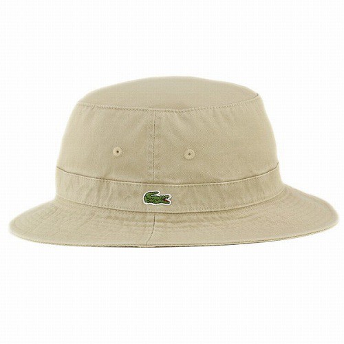 LACOSTE バケットハット ラコステ 帽子 サファリハット ベージュ