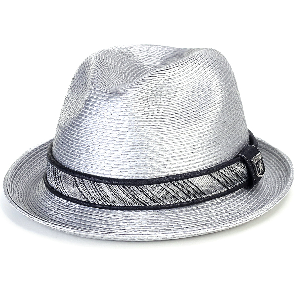 メンズファッションアイテム 帽子 ハット 中折れ帽 ストロー ポリ