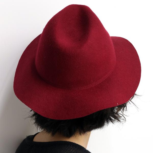 フェルト つば広ハット 中折れハット レディース シンプル メンズ 紐なし つば広 帽子 ハット ワインの通販はau Pay マーケット Elehelm帽子専門店