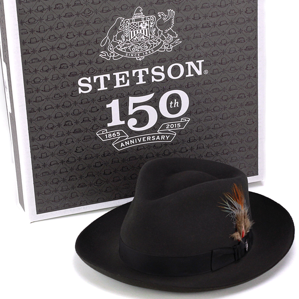 ステットソン ファーフェルトハット stetson DOWNS ハット 150周年 アメリカ製 グラファイト