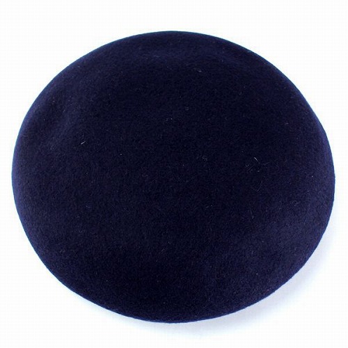 帽子 レディース ベレー帽 国産バスクベレー 帽子 大きいトップで耳まですっぽり 帽子 ネイビーの通販は