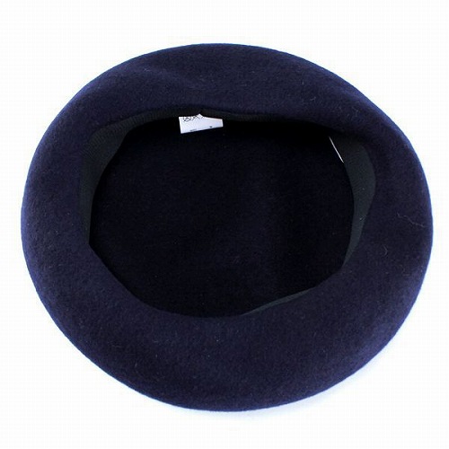 帽子 レディース ベレー帽 国産バスクベレー 帽子 大きいトップで耳まですっぽり 帽子 ネイビーの通販は