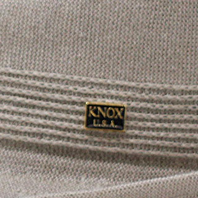 春 夏 KNOX 帽子 サーモニット リネン ハット メンズ ノックス 中折れハット 麻 通気性が良い 中折れ帽 紳士 涼しい シンプル 無地 日本製 58cm 59.5cm サイズ調整 ショートブリム 中折れ インポート グレー 父の日 ギフト プレゼント ラッピング