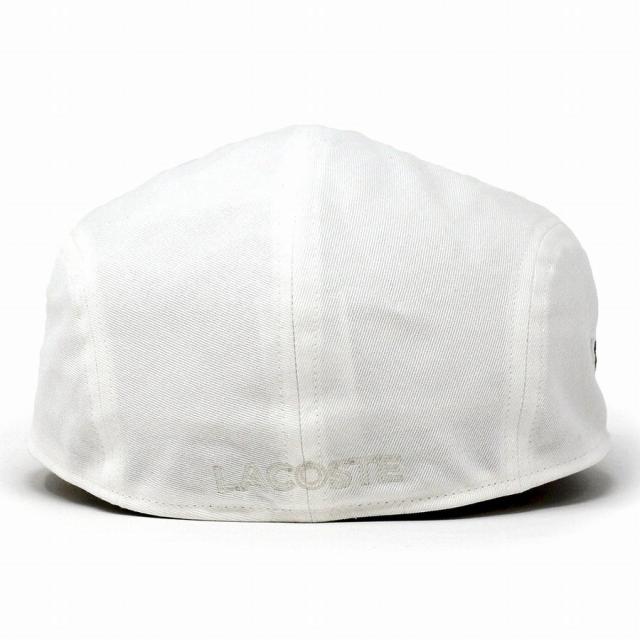 ラコステ ハンチング ブランド 日本製 メンズ 秋冬 LACOSTE 帽子 シンプル ユニセックス カツラギ 綿 春夏 シンプル 無地 紳士 ハンチング帽 手洗い可 白 ホワイト メール便送料無料 プレゼント ギフト ラッピング無料_3