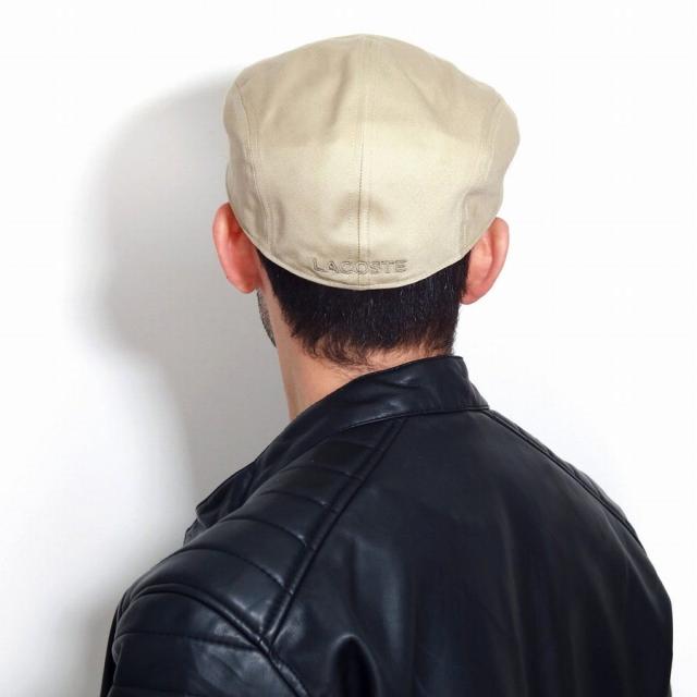 ラコステ ハンチング オールシーズン 帽子 日本製 メンズ 秋冬 LACOSTE 帽子 シンプル ユニセックス カツラギ 綿 春夏 無地 紳士 ハンチング帽 手洗い可 ベージュ メール便送料無料 プレゼント ギフト ラッピング無料_10