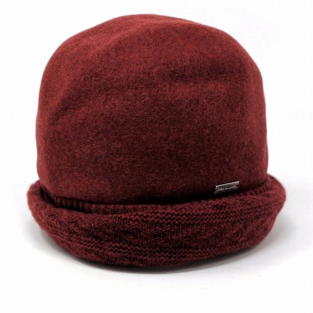 ワッチキャップ ニット帽 レディース バスク リブニット 秋冬 ニット帽