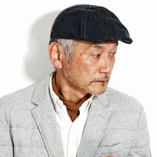 ハンチング ウェザードコットン インポート 帽子 DPC ハンチング メンズ ドーフマンパシフィック ヴィンテージ風 黒 ブラック (ぼうし おしゃれ ハンチング帽 ハンチング帽子 プレゼント)