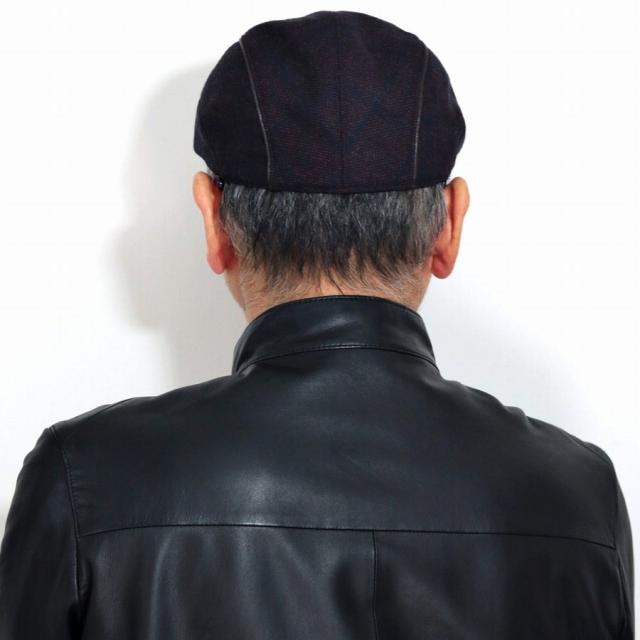 帽子 イタリア ブランド生地 チェック ハンチング メンズ ウール100