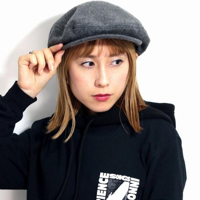 ハンチング 灰色 メンズ ラカル 帽子 フレンチベーシック 美形シルエット 紳士帽子 秋冬物 暖かい アルパカシャギー ジェントルマン ラカル ハンチング帽 紳士 racal アイビーキャップ Mサイズ Lサイズ グレー ラカル 店舗 帽子通販 メール便可能_11