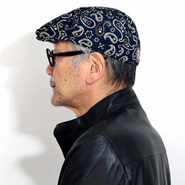 ハンチング メンズ 秋冬 総柄 カルロス サンタナ 帽子 インポート サイケ ブランド CARLOS SANTANA FANTASY ハンチング帽 コーデュロイ素材 個性的 オーム梵字 紺 ネイビー 50代 60代 70代 ファッション ハットブランド 紺 ネイビー Xmas ギフト プレゼント_8