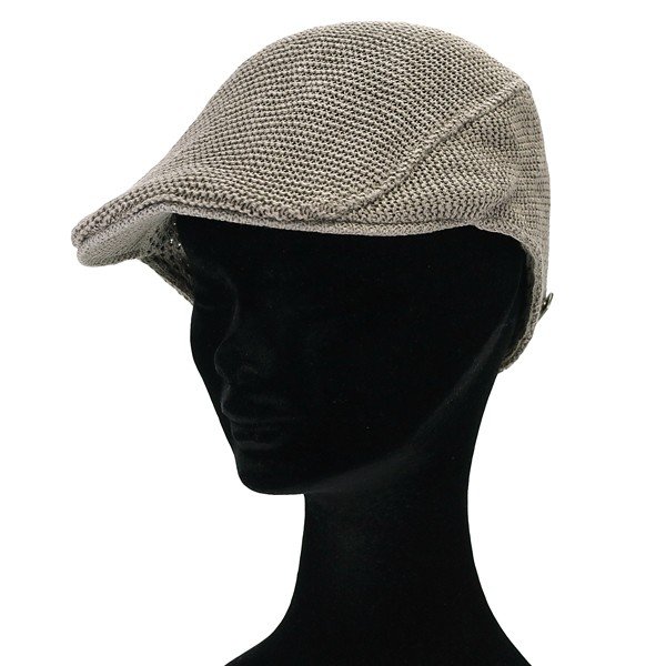 STETSON ハンチング メンズ 春夏 帽子 麻100% ステットソン 日本製 フリーサイズ 大きいサイズ ハンチング帽 無地 麻 ニット 涼しい 通気性 リネン ブランド 灰色 グレー 父の日 ギフト プレゼント 贈り物 春 夏 30代 40代 50代 60代 70代 メンズファッション_3