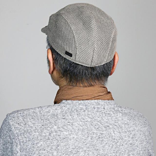 STETSON ハンチング メンズ 春夏 帽子 麻100% ステットソン 日本製 フリーサイズ 大きいサイズ ハンチング帽 無地 麻 ニット 涼しい 通気性 リネン ブランド 灰色 グレー 父の日 ギフト プレゼント 贈り物 春 夏 30代 40代 50代 60代 70代 メンズファッション_9