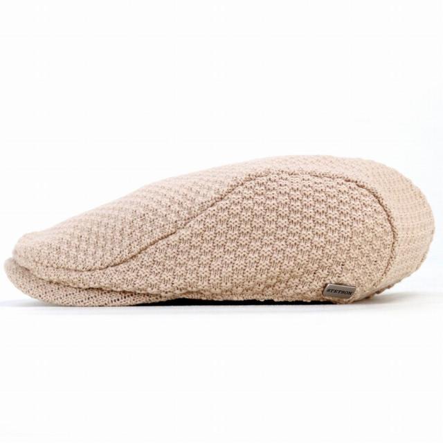 ステットソン ハンチング メンズ 秋冬 帽子 ニット ハンチング帽 大きいサイズあり ニットハンチング 無地シンプル stetson 日本製 手洗い可 ベージュ stetson 帽子通販 男性 帽子 クリスマス ギフト プレゼント_1