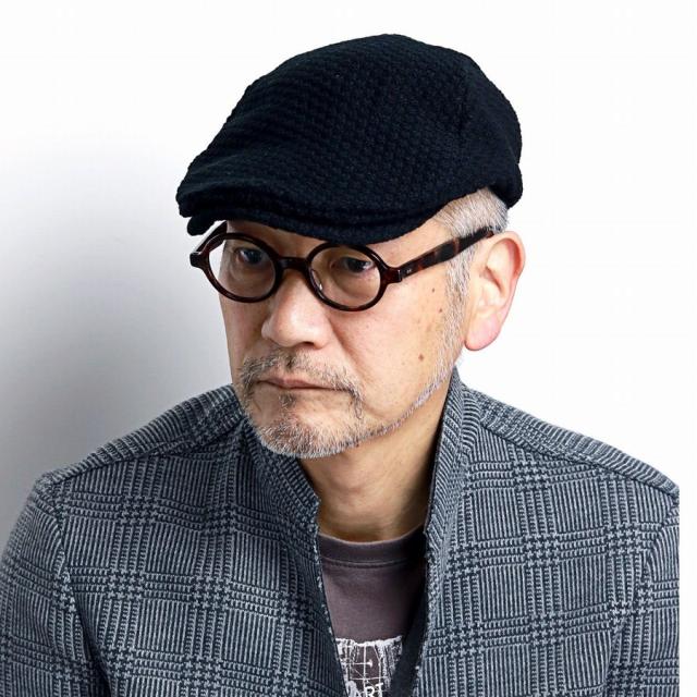 STETSON (ステットソン) ハンチング メンズ 大きいサイズ ウール混 ニット 手洗い可 日本製 秋冬 ニットハンチング 黒 ブラック 日本製 ハンチング 秋 冬 男性 紳士 送料無料 ラッピング無料_3