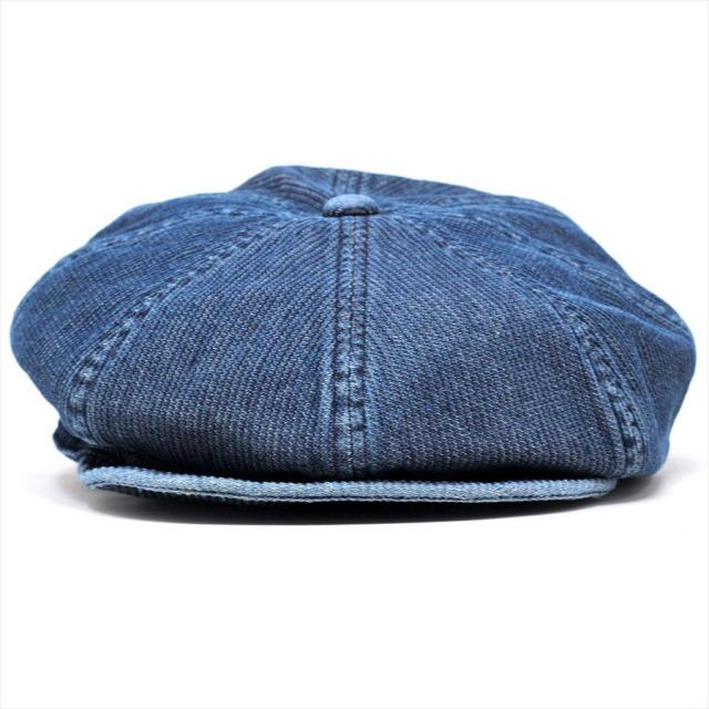 デニム キャスケット STETSON 日本製 帽子 メンズ コードデニム レディース 8方ハンチング 細畝 インディゴ デニム キャスハンチング ブルー ロイヤルステットソン 帽子通販 送料無料 ギフト プレゼント_2