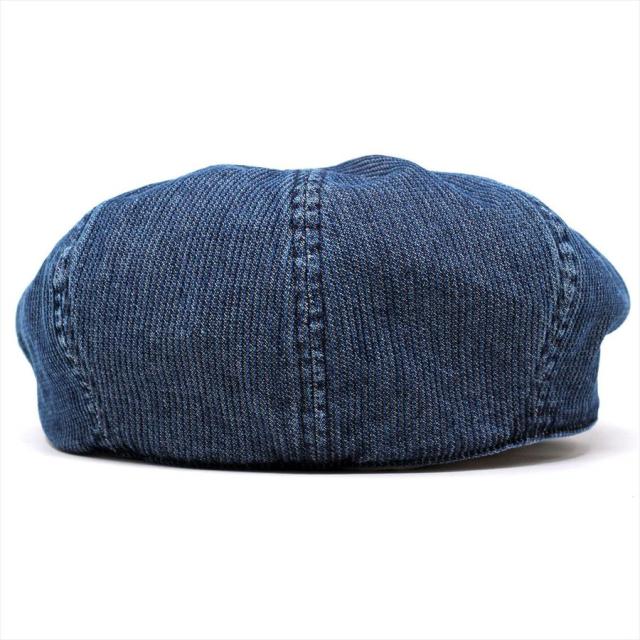 デニム キャスケット STETSON 日本製 帽子 メンズ コードデニム レディース 8方ハンチング 細畝 インディゴ デニム キャスハンチング ブルー ロイヤルステットソン 帽子通販 送料無料 ギフト プレゼント_3