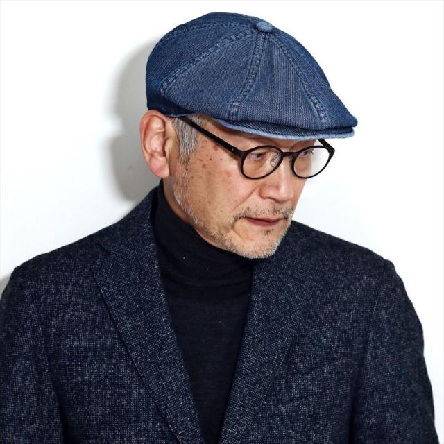 デニム キャスケット STETSON 日本製 帽子 メンズ コードデニム レディース 8方ハンチング 細畝 インディゴ デニム キャスハンチング ブルー ロイヤルステットソン 帽子通販 送料無料 ギフト プレゼント_7