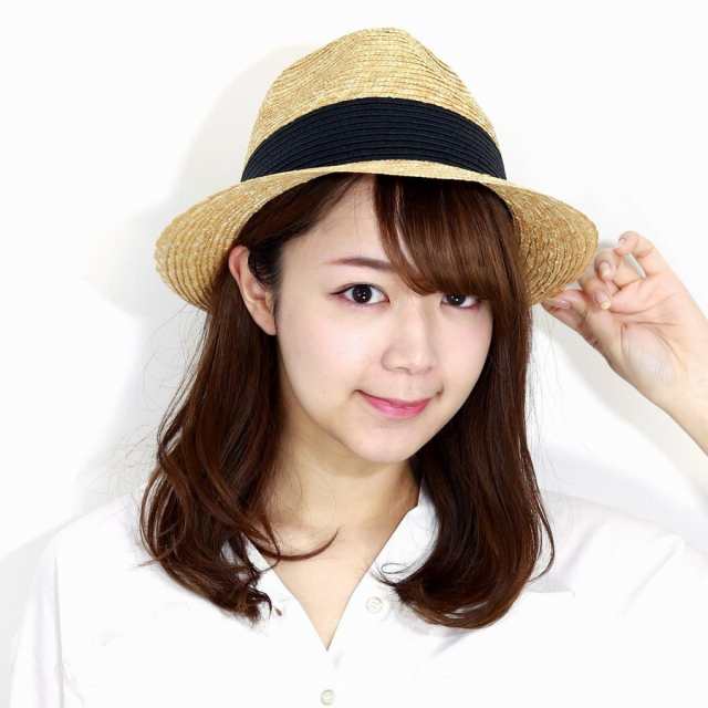 天然草 ハット メンズ 春夏 ストローハット ペーパー ミックス