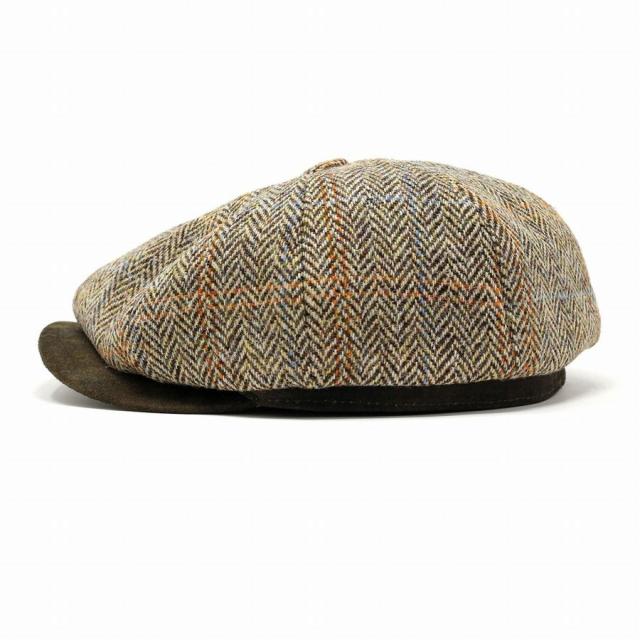 ハリスツイード 8方 ハンチング 帽子 メンズ STETSON CHADWICK 帽子 ウール メンズ ハンチング帽 USAブランド ハンチング帽子 チェック柄 秋 冬 ステットソン 茶 ブラウン 男性 プレゼント 帽子通販 父の日 贈り物 ラッピング無料_1