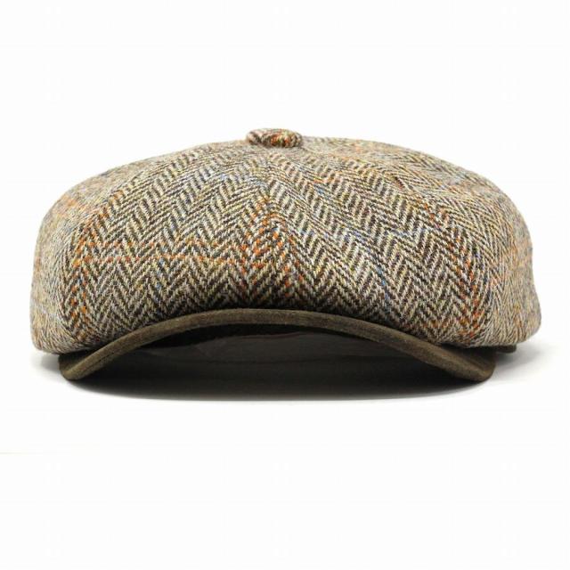 ハリスツイード 8方 ハンチング 帽子 メンズ STETSON CHADWICK 帽子 ウール メンズ ハンチング帽 USAブランド ハンチング帽子 チェック柄 秋 冬 ステットソン 茶 ブラウン 男性 プレゼント 帽子通販 父の日 贈り物 ラッピング無料_2
