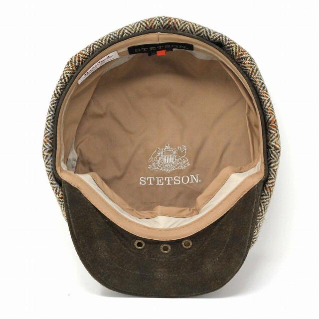ハリスツイード 8方 ハンチング 帽子 メンズ STETSON CHADWICK 帽子 ウール メンズ ハンチング帽 USAブランド ハンチング帽子 チェック柄 秋 冬 ステットソン 茶 ブラウン 男性 プレゼント 帽子通販 父の日 贈り物 ラッピング無料_5