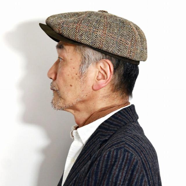 ハリスツイード 8方 ハンチング 帽子 メンズ STETSON CHADWICK 帽子 ウール メンズ ハンチング帽 USAブランド ハンチング帽子 チェック柄 秋 冬 ステットソン 茶 ブラウン 男性 プレゼント 帽子通販 父の日 贈り物 ラッピング無料_7