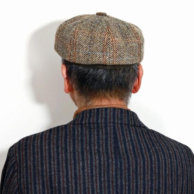 ハリスツイード 8方 ハンチング 帽子 メンズ STETSON CHADWICK 帽子 ウール メンズ ハンチング帽 USAブランド ハンチング帽子 チェック柄 秋 冬 ステットソン 茶 ブラウン 男性 プレゼント 帽子通販 父の日 贈り物 ラッピング無料_9