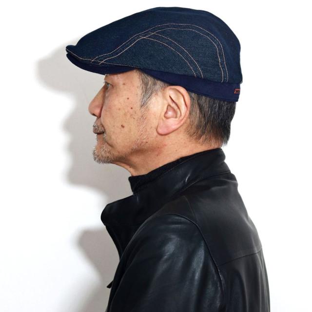 デニムハンチング メンズ ハンチング デニム 帽子 インディゴ ステットソン アメリカ 紳士 GLENWILD 紺 ネイビー 男性 ギフト 誕生日 プレゼント ラッピング包装無料_8