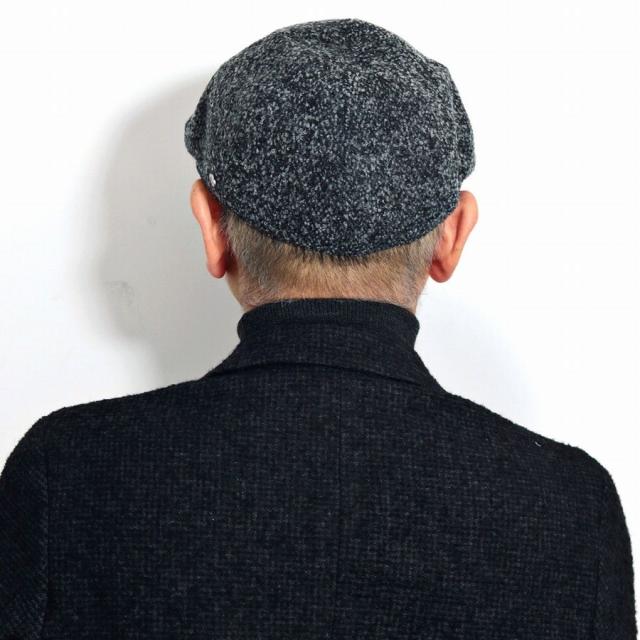 ハンチング メンズ ツイード 秋 冬 おしゃれ ミラショーン 帽子 ブークレー アイビーキャップ 紳士 ハンチング帽 クラッシック S M L LL チャコールグレー プレゼント 40代 50代 60代 男性 帽子 通販 ELEHELM_9