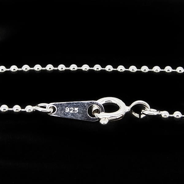 シルバー925 ボールチェーン 1.5mm 幅40cm ネックレス 鎖 Silver925