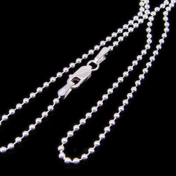 シルバー925 ボールチェーン 2.0mm 幅40cm ネックレス 鎖 Silver925