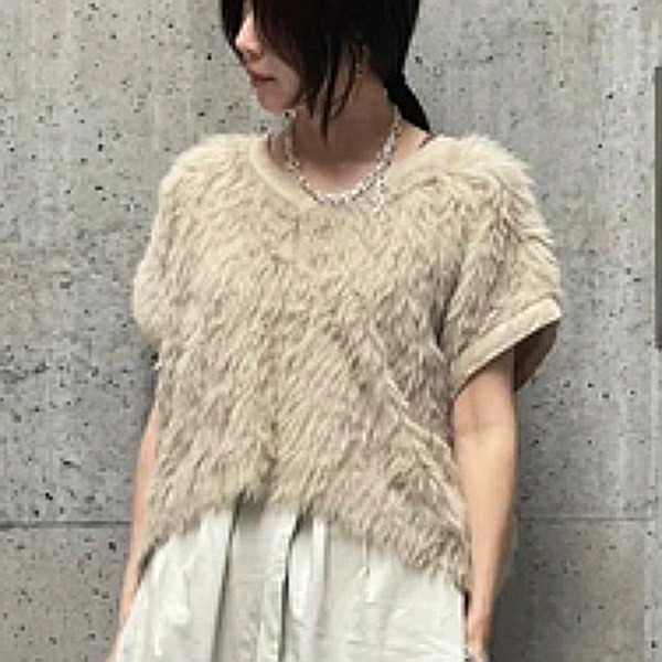 【即納】AGAWD アガウド　シャギーベスト 2414-551339【AW】【2024秋冬】【2024AW】【入荷】の通販は