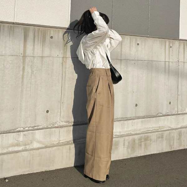 即納】AgAwd アガウド Tuck Wide Pants タックワイドパンツ 2301