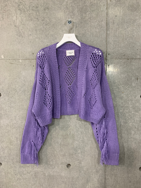 CAVEZA ROSSO カベサロッソ アレンジショートカーディガン CAE4127【2020】【SS】【2020春夏】【入荷】 CAVEZA ROSSO カベサロッソ アレンジショートカーディガン CAE4127