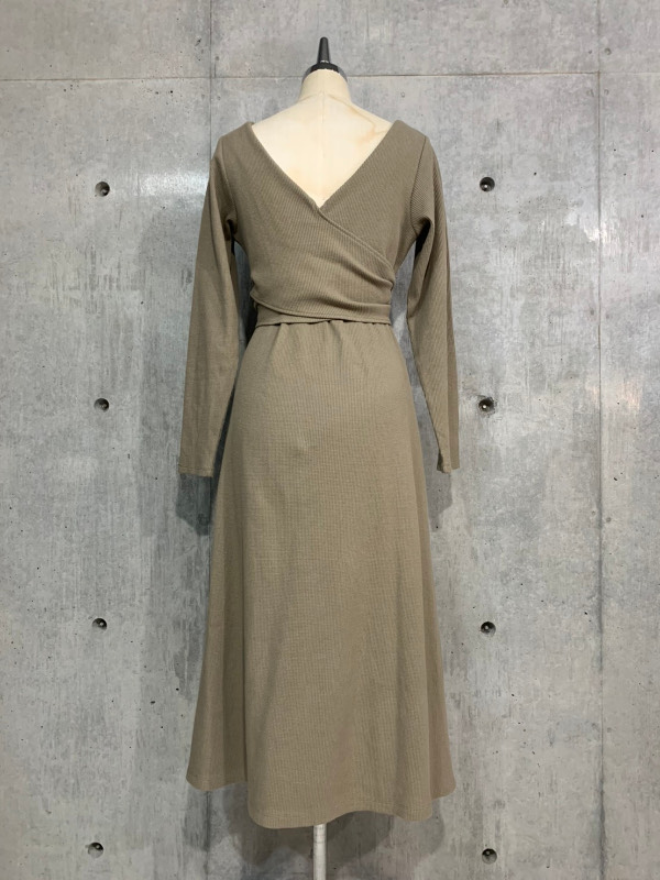 CAVEZA ROSSO カベサロッソ ワッフルリボンマキシワンピース CAE4163