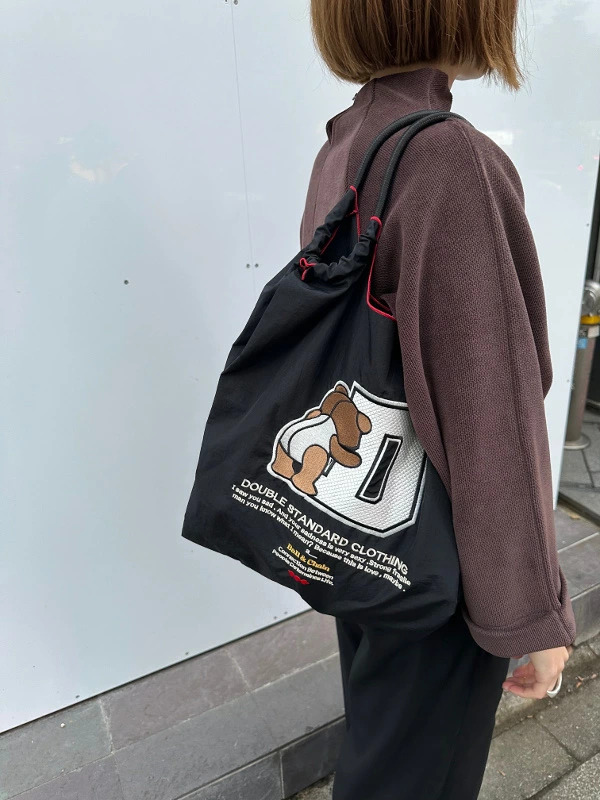 【即納】【Mサイズ】DOUBLE STANDARD CLOTHING　ダブルスタンダードクロージング/ダブスタ DSC　Ball&Chain ボールアンドチェーン/ MIDIUM bear 【Mサイズ】【ブラック】【グレー】【ピンク】エコバッグ　トートバッグ