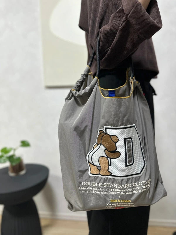 【即納】【Mサイズ】DOUBLE STANDARD CLOTHING　ダブルスタンダードクロージング/ダブスタ DSC　Ball&Chain ボールアンドチェーン/ MIDIUM bear 【Mサイズ】【ブラック】【グレー】【ピンク】エコバッグ　トートバッグ