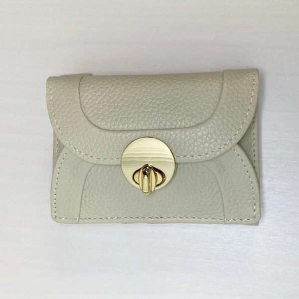 【即納】HASHIBAMI ハシバミ New Roundform Mini Wallet 【ニュー ラウンドフォルム ミニ ウォレット】【ECRU（エクリュ）】Ha-1711-453　財布　三つ折り【入荷】